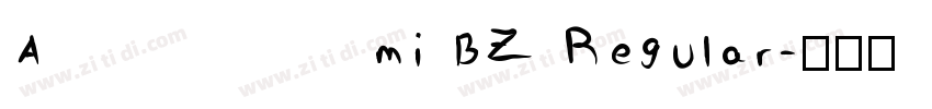 Ami BZ Regular字体转换